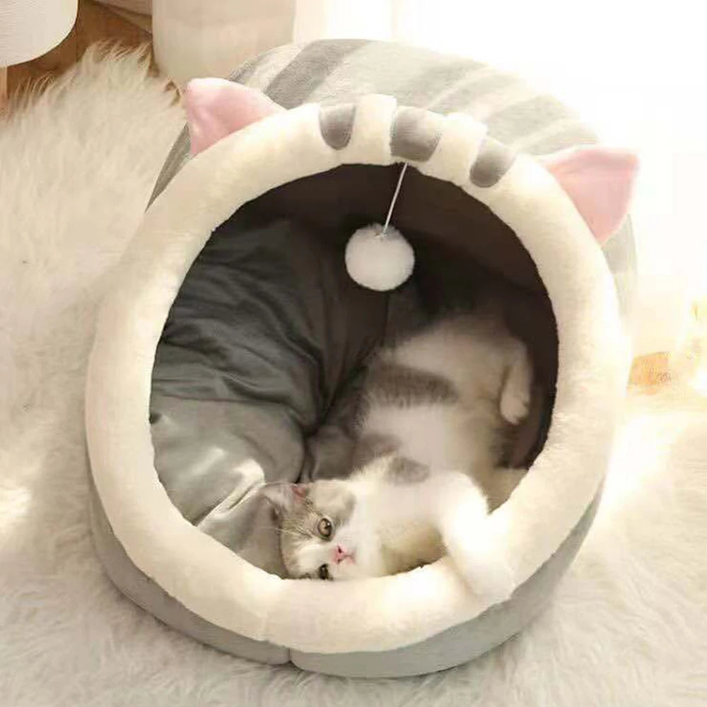 Semi-Closed Cat Nest Bed