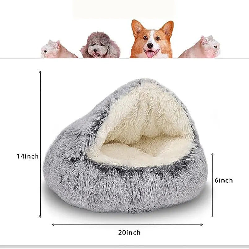 Soft Plush Bed with Cover