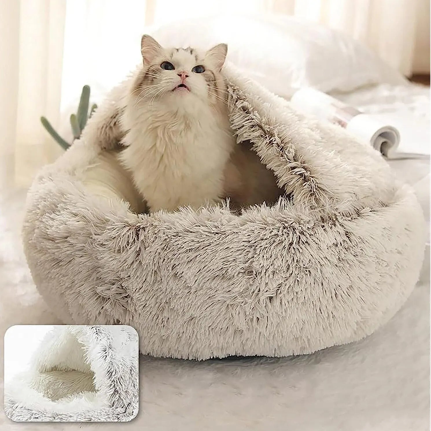 Soft Plush Bed with Cover